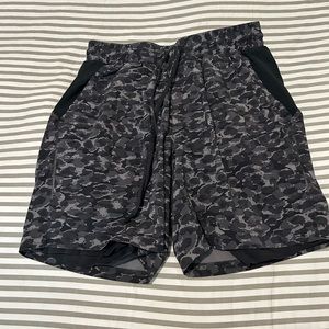 Men’s Lululemon running shorts.